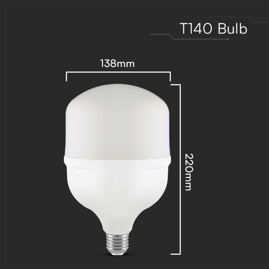 LED-polttimo T140 E27/50W/230V 4000K