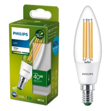 LED-polttimo ULTRAEFFICIENT VINTAGE Philips B35 E14/2,3W/230V 3000K