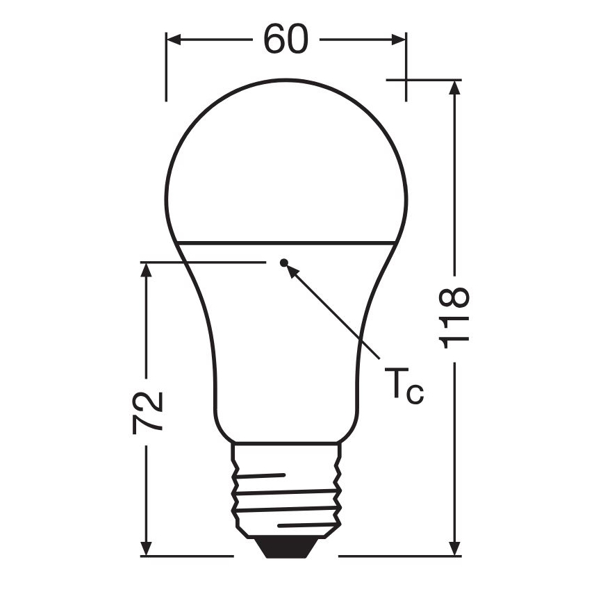 LED Polttimo valmistettu kierrätysmuovista A100 E27/14W/230V 4000K - Osram