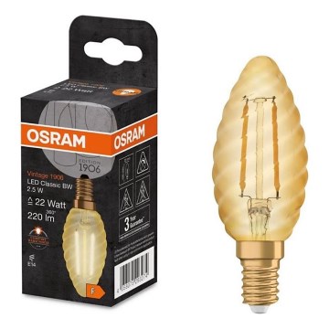 LED-polttimo VINTAGE E14/2,5W/230V 2400K - Osram