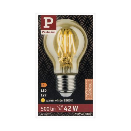 LED-polttimo VINTAGE E27/4,7W 2500K - Paulmann 28714