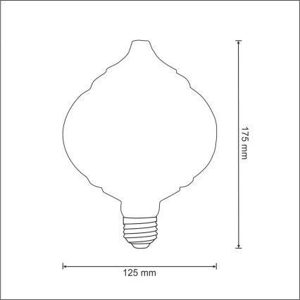 LED polttimo VINTAGE E27/4W/230V 2700K