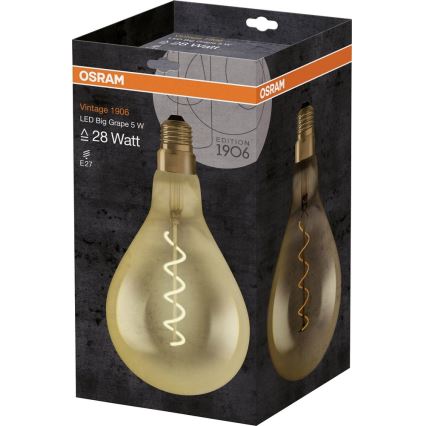 LED-polttimo VINTAGE E27/5W/230V 2000K - Osram