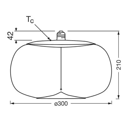 LED-polttimo VINTAGE FILAMENT E27/2,5W/230V 2700K - Osram