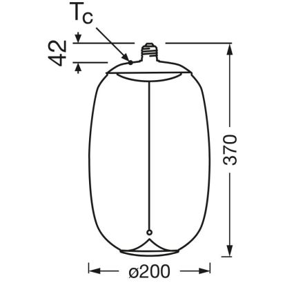 LED-polttimo VINTAGE FILAMENT E27/4W/230V 2700K - Osram