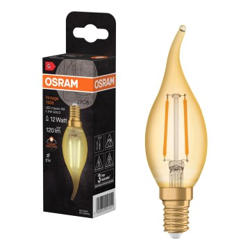 LED-polttimo Vintage-filamentti E14/1,5W/230V 2400K - Osram