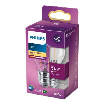LED-polttimo VINTAGE Philips P45 E27/2W/230V 2700K