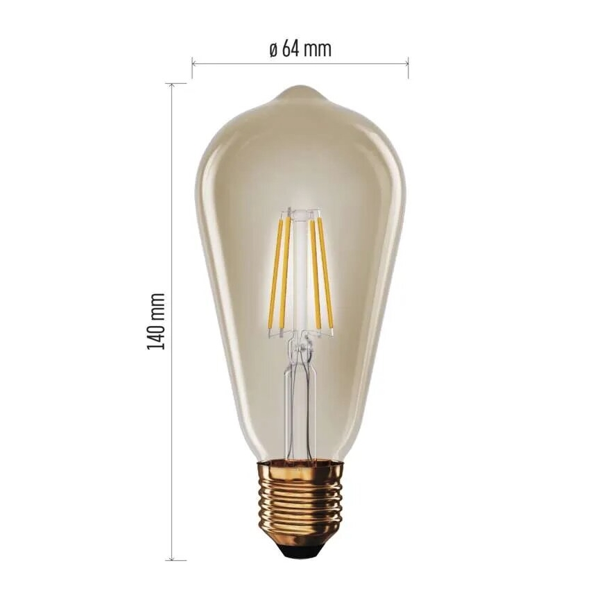LED-polttimo VINTAGE ST64 E27/4,5W/230V 2200K