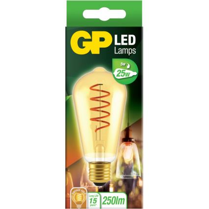LED-polttimo VINTAGE ST64 E27/5W/230V 2000K - GP
