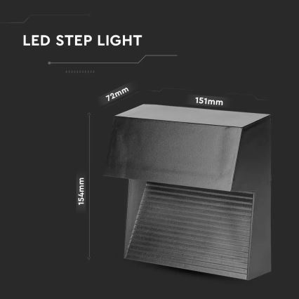 LED-porrasvalaisin 3W/230V 4000K IP65
