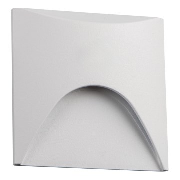 LED-porrasvalaisin EXIN LED/2,5W/230V 4000K IP65 valkoinen kulmikas