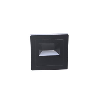 LED porrasvalaisin LED/3W/230V 3000K musta