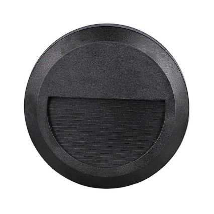 LED Portaikon ulkovalo LED/2W/230V IP65 3000K musta