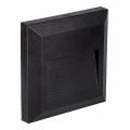 LED Portaikon ulkovalo LED/2W/230V IP65 4000K musta