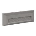 LED Portaikon ulkovalo LED/3W/230V 4000K IP65 harmaa
