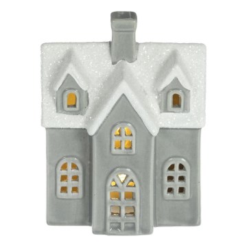 LED Posliini koriste LED/2xLR44/lämpimänvalkoinen talo harmaa