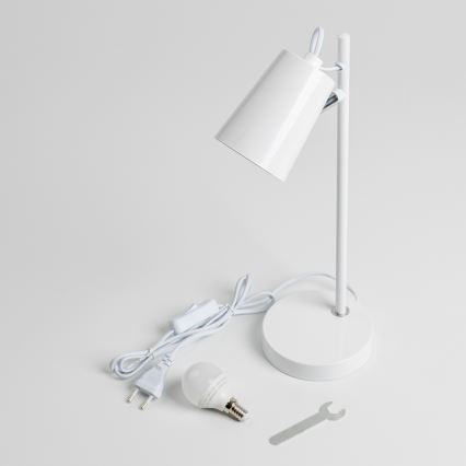 LED pöytälamppu 1xE14/4,9W/230V valkoinen