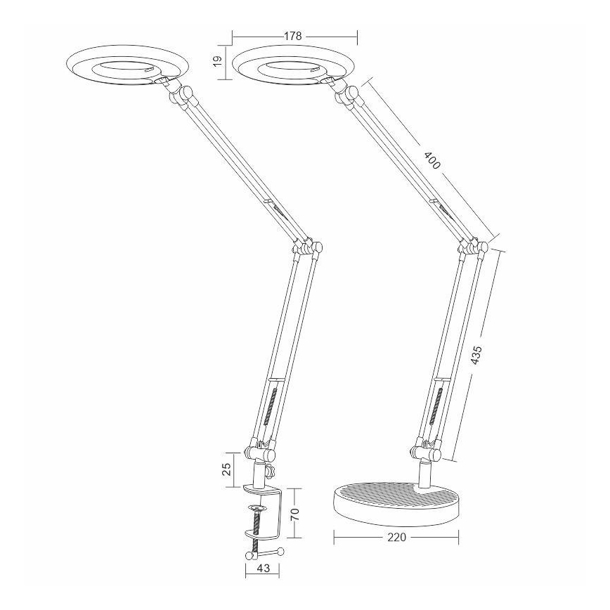 LED Pöytälamppu BIANCA LED/8W/230V