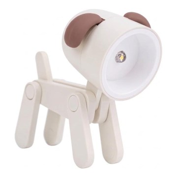 LED pöytälamppu LED/0,06W/3xLR41 koira valkoinen