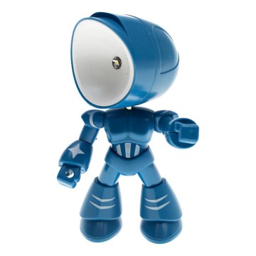 LED Pöytälamppu LED/0,06W/3xLR41 robot sininen