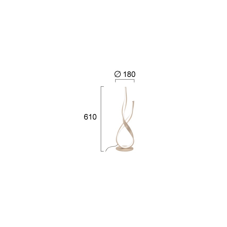 LED-pöytälamppu RIBBON LED/21W/230V beige