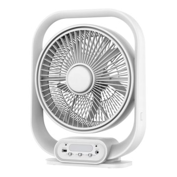 LED pöytälamppu tuulettimella LED/2W/230V valkoinen