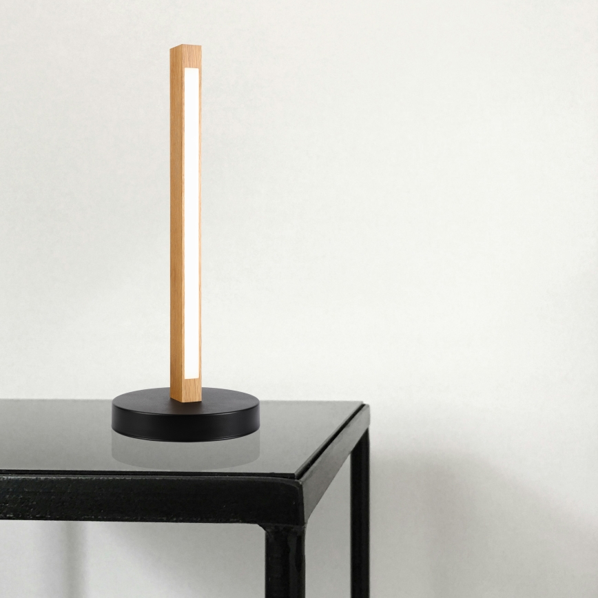 LED Pöytälamppu VERDE LED/10W/230V 3000K tammi/musta