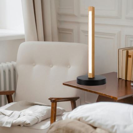 LED Pöytälamppu VERDE LED/10W/230V 3000K tammi/musta