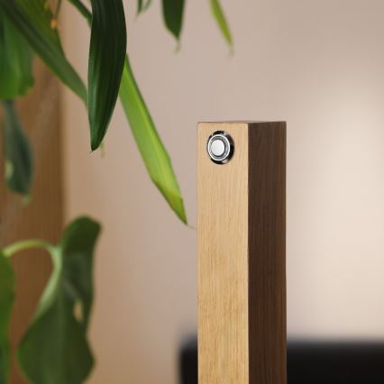 LED Pöytälamppu VERDE LED/10W/230V 3000K tammi/musta