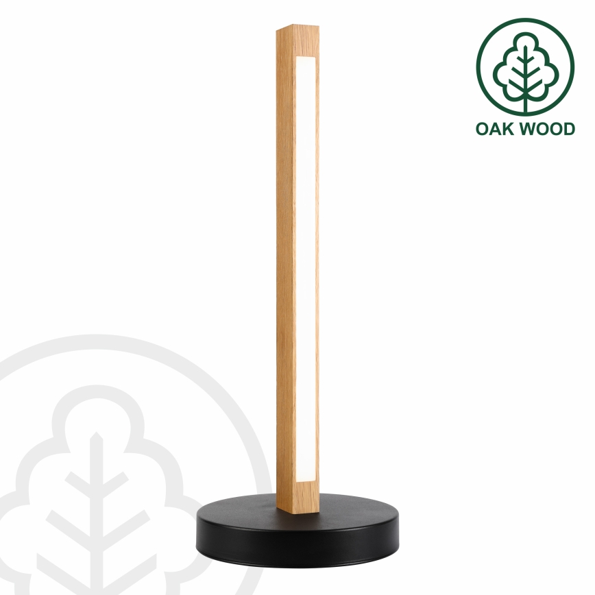 LED Pöytälamppu VERDE LED/10W/230V 3000K tammi/musta