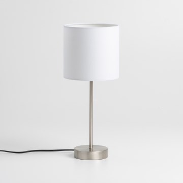 LED-pöytävalaisin 1xE14/5W/230V valkoinen/mattakromi