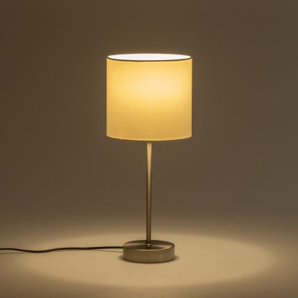 LED-pöytävalaisin 1xE14/5W/230V valkoinen/mattakromi