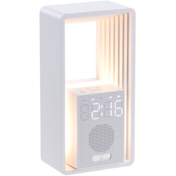 LED-pöytävalaisin herätyskellolla ja latauksella CALM LED/3,5W/5V