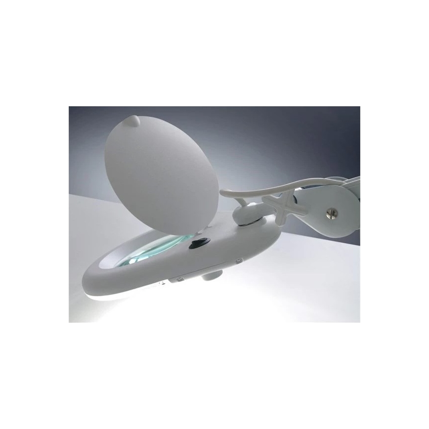 LED-pöytävalaisin suurennuslasilla LED/9W/230V valkoinen