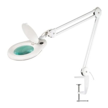 LED-pöytävalaisin suurentimella LED/9W/230V valkoinen
