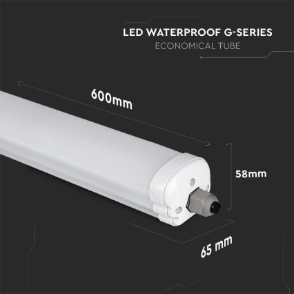 LED-putkityövalo G-SERIES LED/18W/230V 6500K IP65 60 cm
