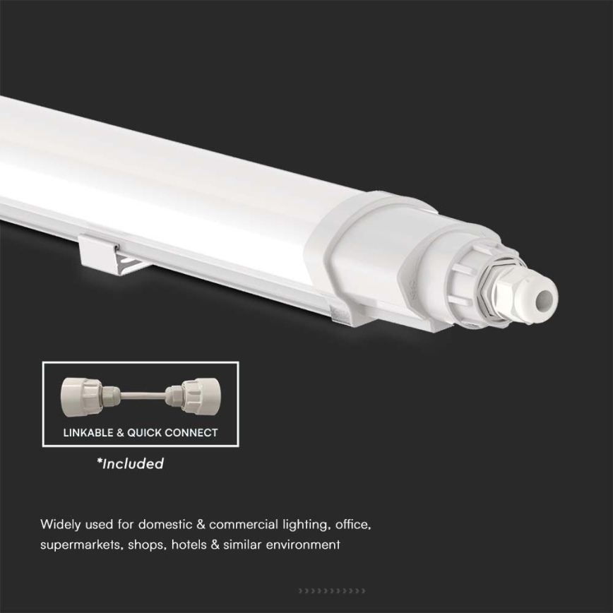 LED-putkityövalo LED/36W/230V 4000K IP65 120 cm