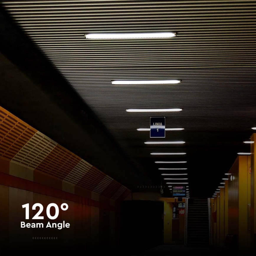 LED-putkityövalo LED/36W/230V 4000K IP65 120 cm