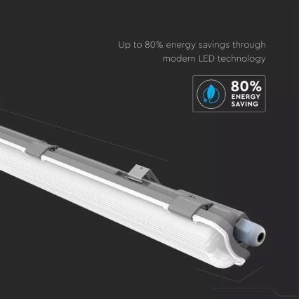 LED-putkityövalo T8 1xG13/18W/230V 6400K 120cm IP65