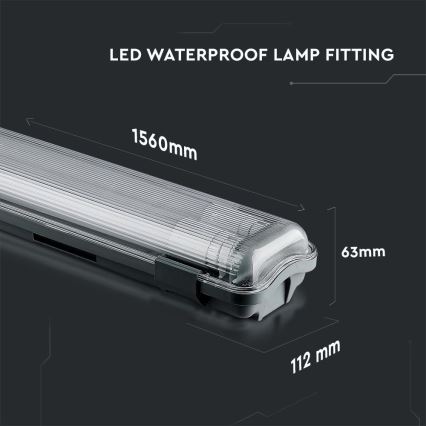 LED-putkityövalo T8 2xG13/22W/230V IP65 4000K 156 cm