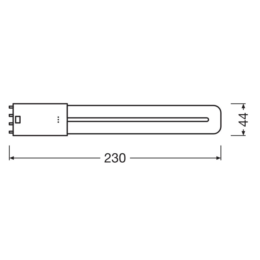 LED-putkivalo 2G11/8W/230V 4000K - Osram
