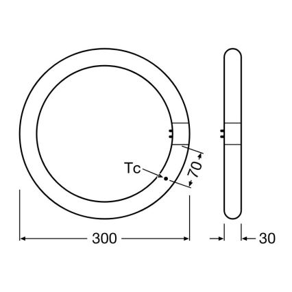 LED-putkivalo G10q/18,3W/230V 3000K - Osram