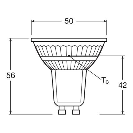 LED-reflektorilamppu PAR16 GU10/4,3 W/230 V 4000 K 120° - Ledvance