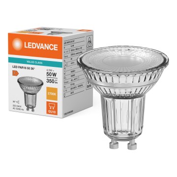 LED-reflektorilamppu PAR16 GU10/4,3W/230V 2700K 36° - Ledvance