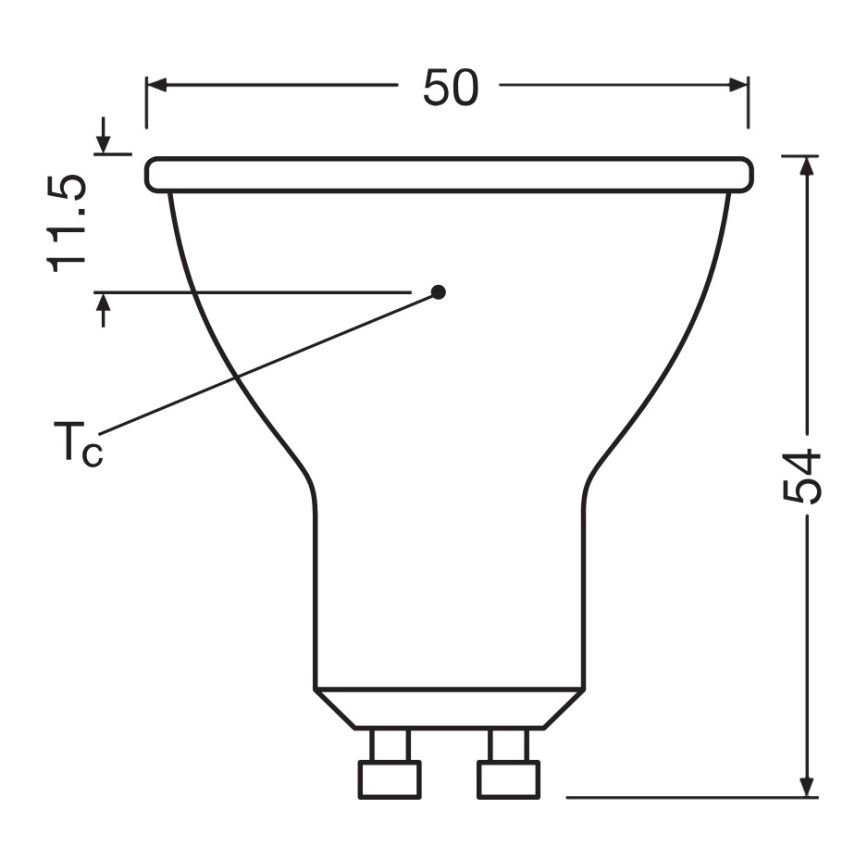LED-reflektorilamppu PAR16 GU10/6,9W/230V 2700K 120° - Ledvance