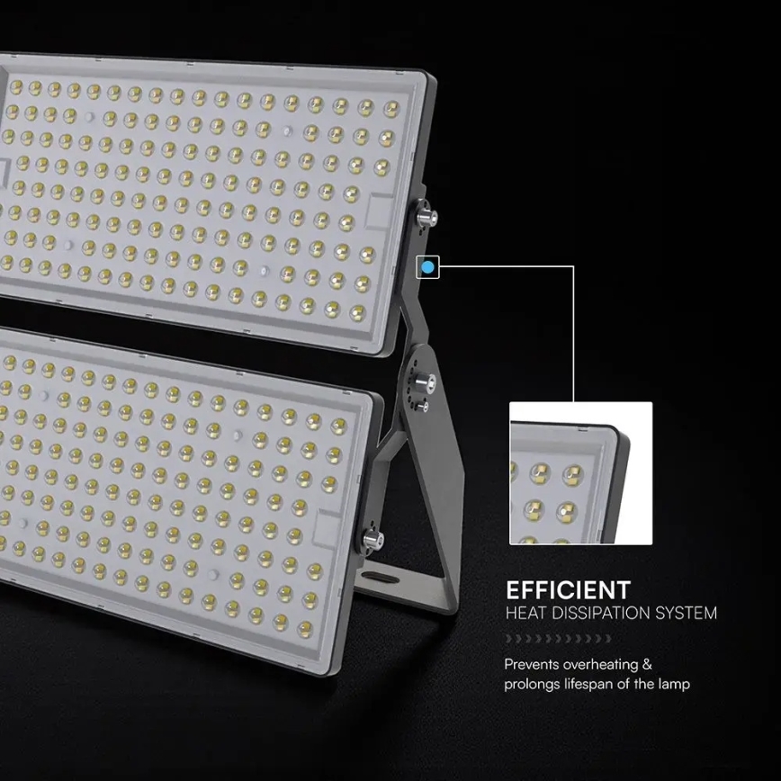 LED-reflektorivalaisin 500W/230V 6500K IP65 harmaa