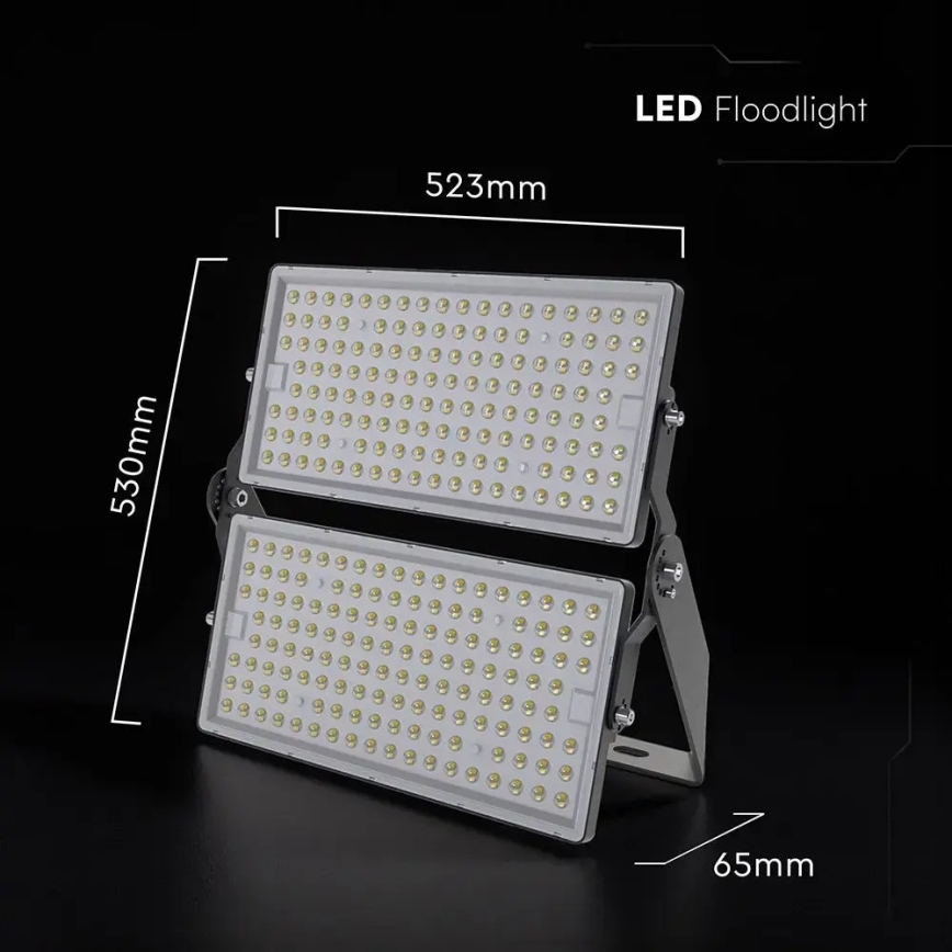 LED-reflektorivalaisin 500W/230V 6500K IP65 harmaa