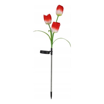LED RGB aurinkokennolla toimiva koristevalaisin 3xLED/3,7V 200 mAh IP44 tulipán