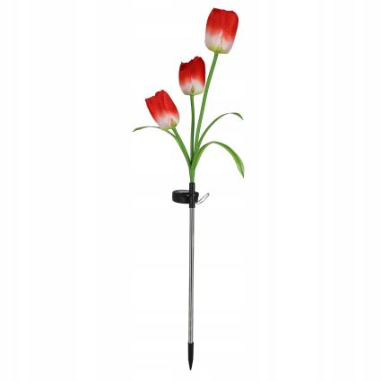 LED RGB aurinkokennolla toimiva koristevalaisin 3xLED/3,7V 200 mAh IP44 tulipán