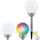 LED-RGB-aurinkolamppu BALL LED/0,2W/AA 1,2V/600mAh IP44